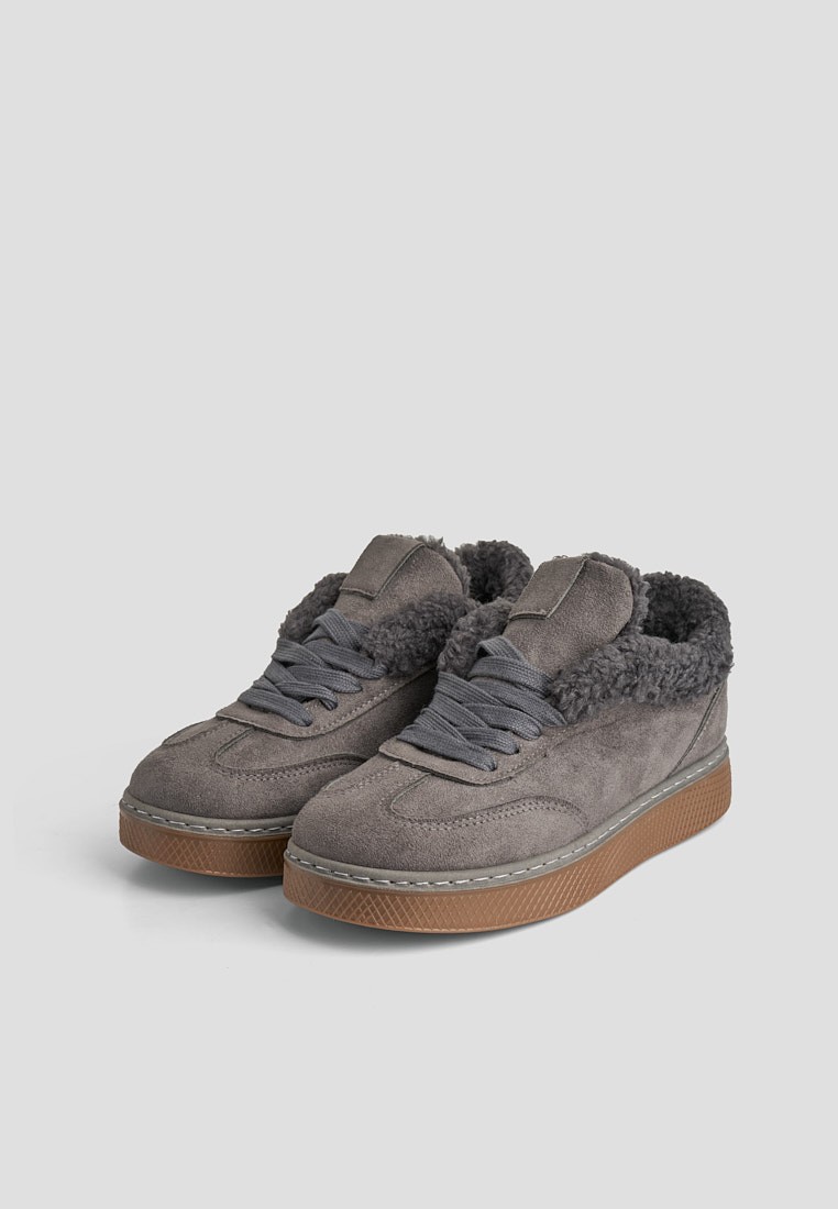 Кеди з хутром жіночі shoeslovers.com.ua