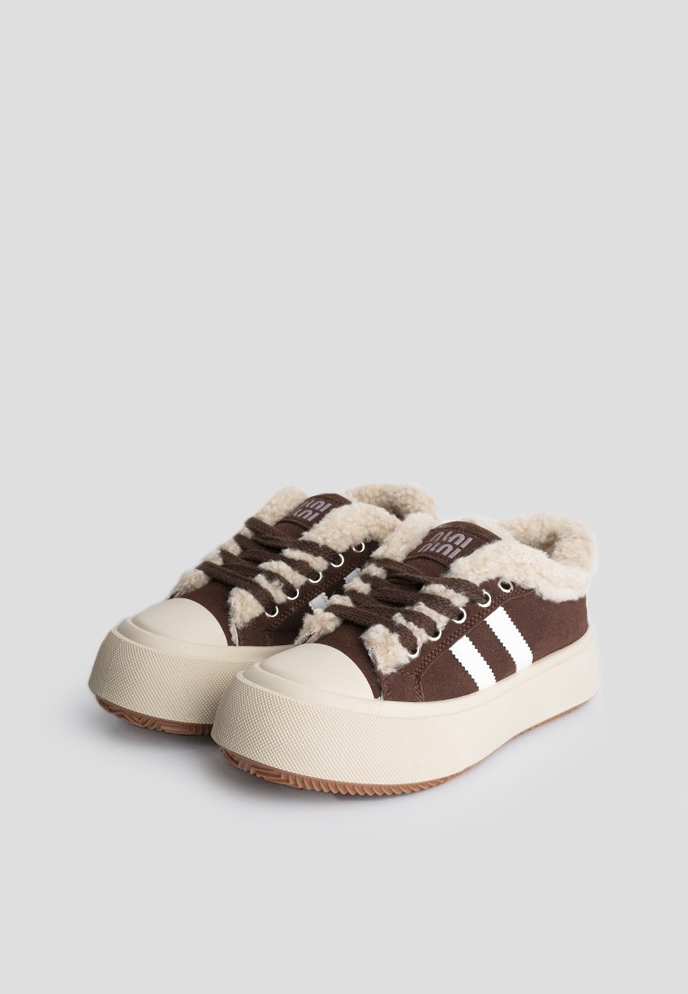 Кеди з хутром жіночі shoeslovers.com.ua