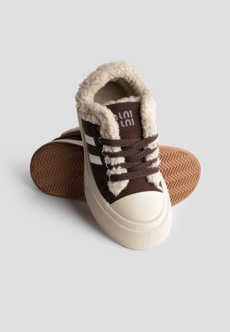 Кеди з хутром жіночі shoeslovers.com.ua