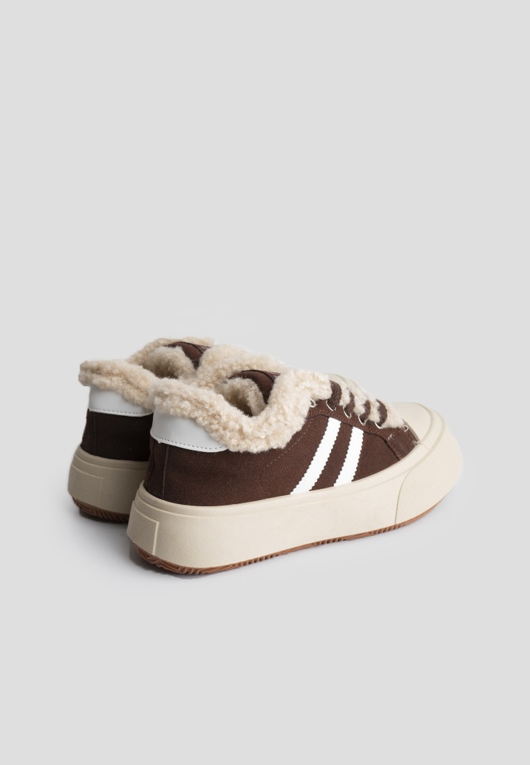 Кеди з хутром жіночі shoeslovers.com.ua