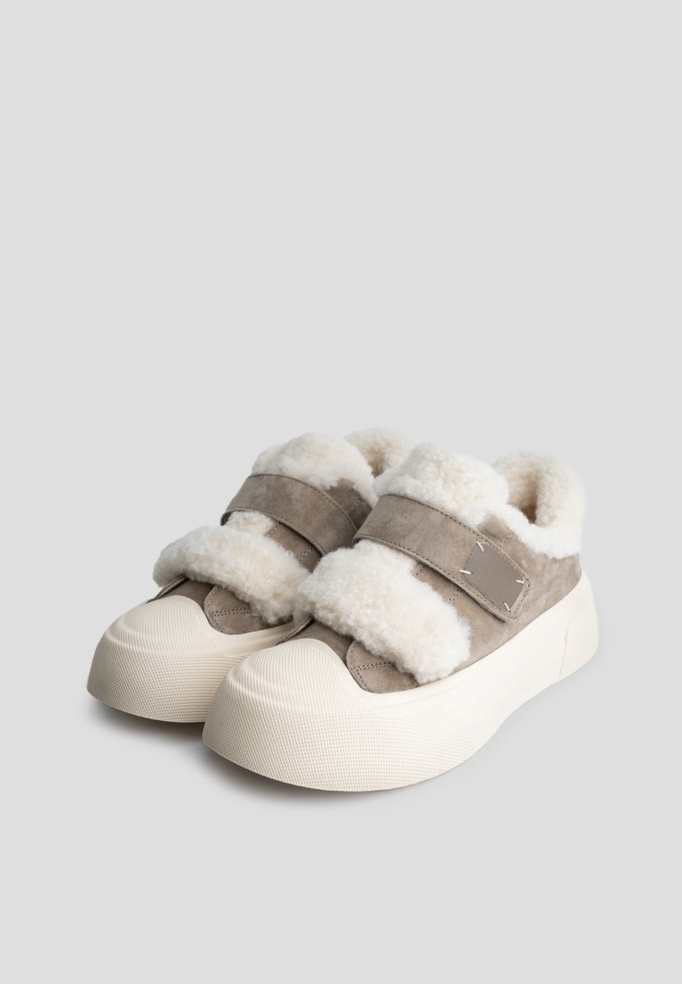 Кеди з хутром жіночі shoeslovers.com.ua