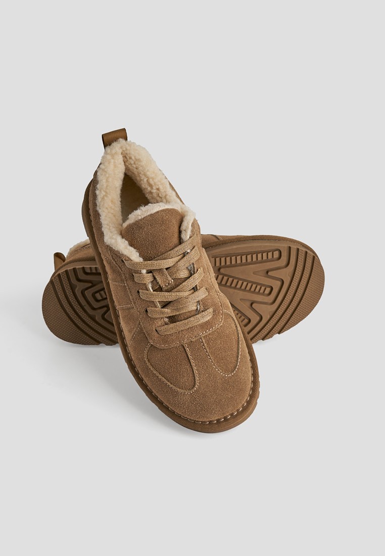 Кеди з хутром жіночі shoeslovers.com.ua