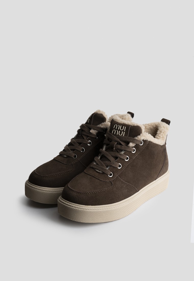 Кеди з хутром жіночі shoeslovers.com.ua