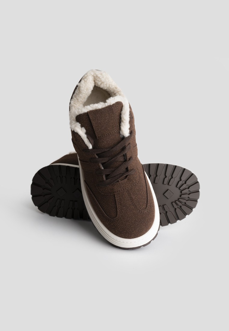 Кеди з хутром жіночі shoeslovers.com.ua