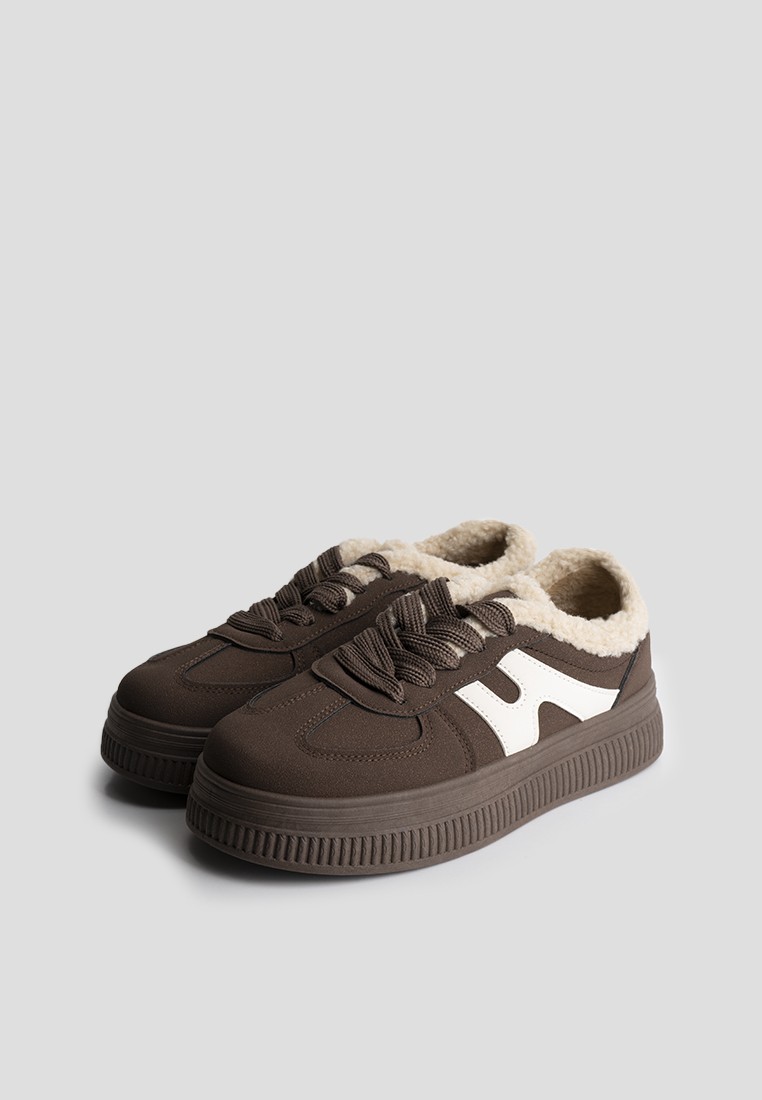 Кеди з хутром жіночі shoeslovers.com.ua