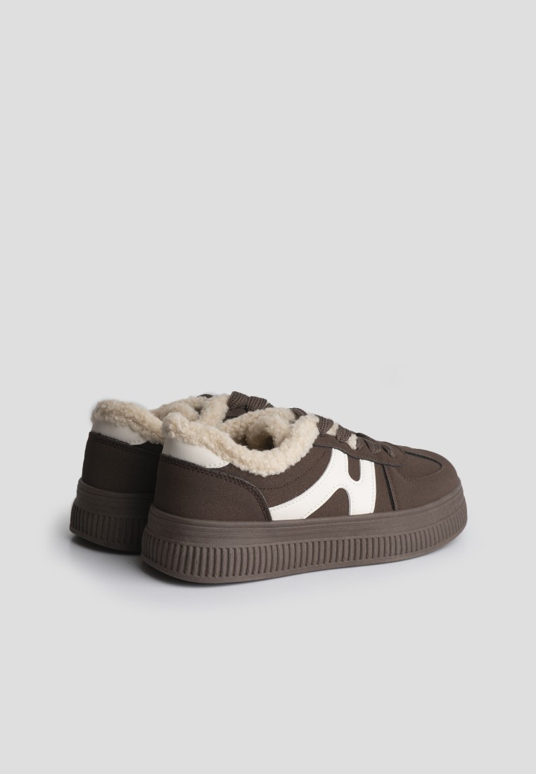 Кеди з хутром жіночі shoeslovers.com.ua