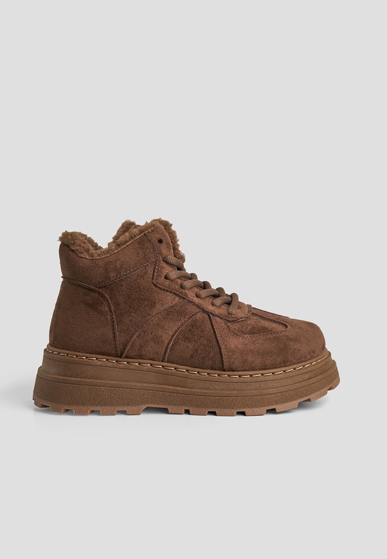 Кеди з хутром жіночі shoeslovers.com.ua