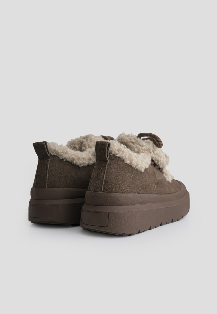 Кеди з хутром жіночі shoeslovers.com.ua