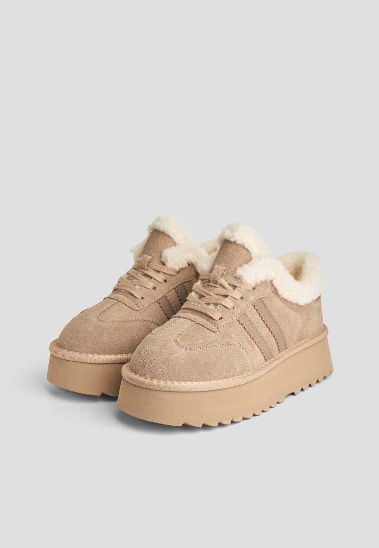 Кеди з хутром жіночі shoeslovers.com.ua