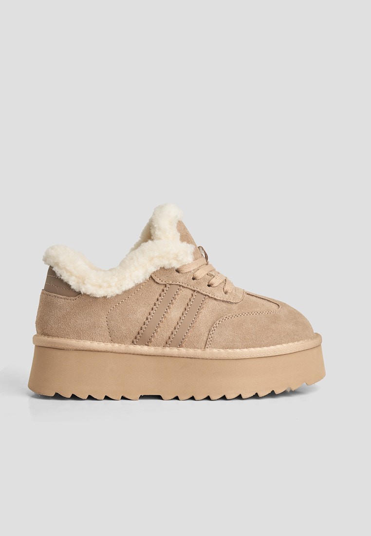 Кеди з хутром жіночі shoeslovers.com.ua