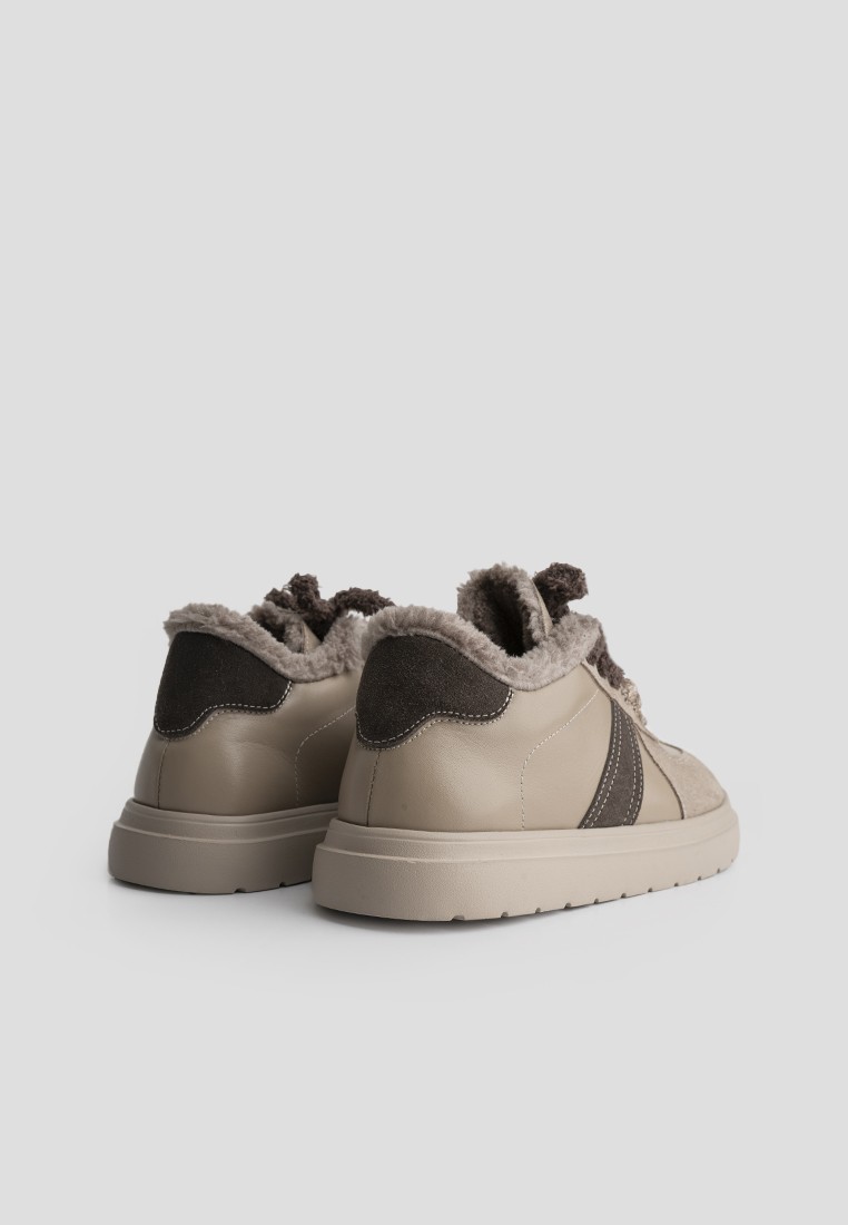 Кеди з хутром жіночі shoeslovers.com.ua