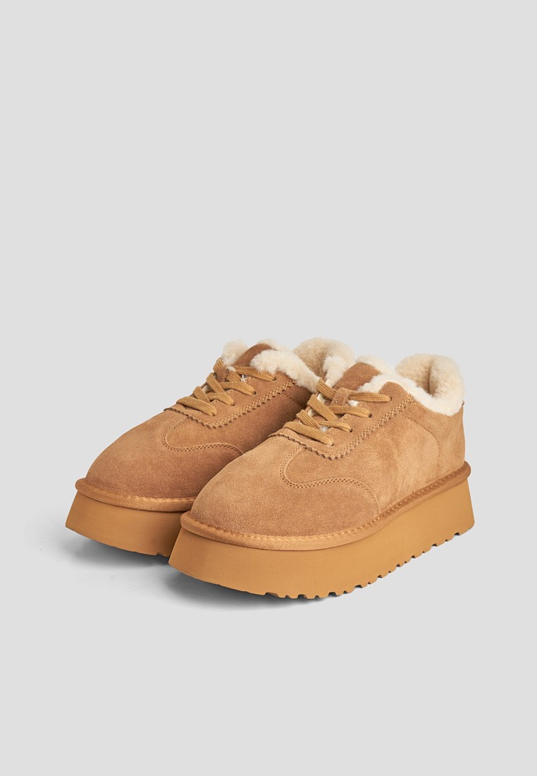 Кеди з хутром жіночі shoeslovers.com.ua