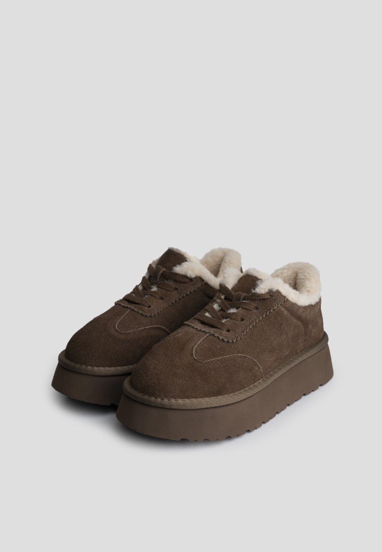 Кеди з хутром жіночі shoeslovers.com.ua