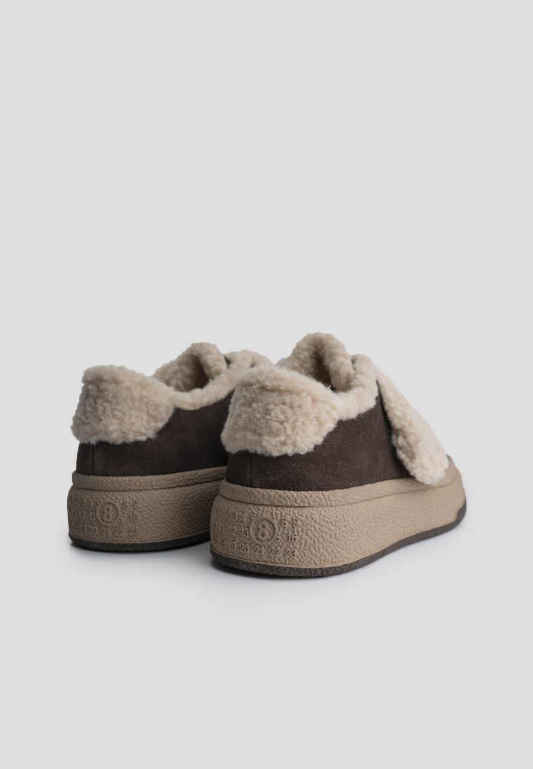 Кеди з хутром жіночі shoeslovers.com.ua