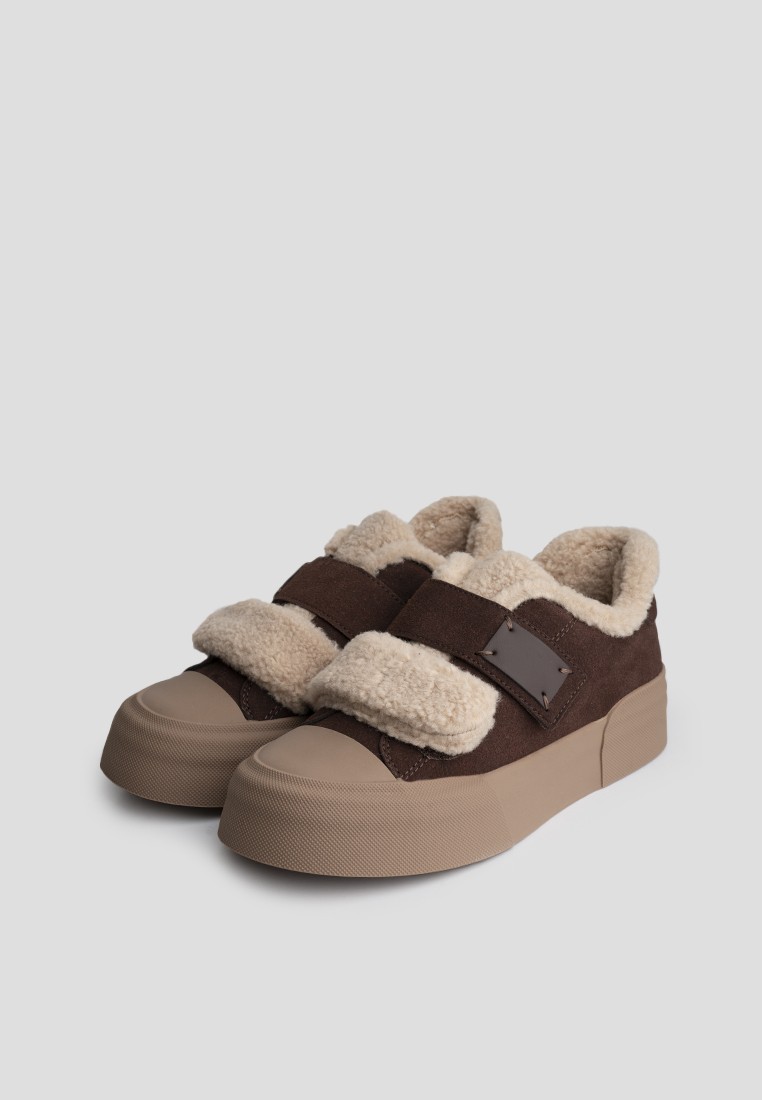 Кеди з хутром жіночі shoeslovers.com.ua