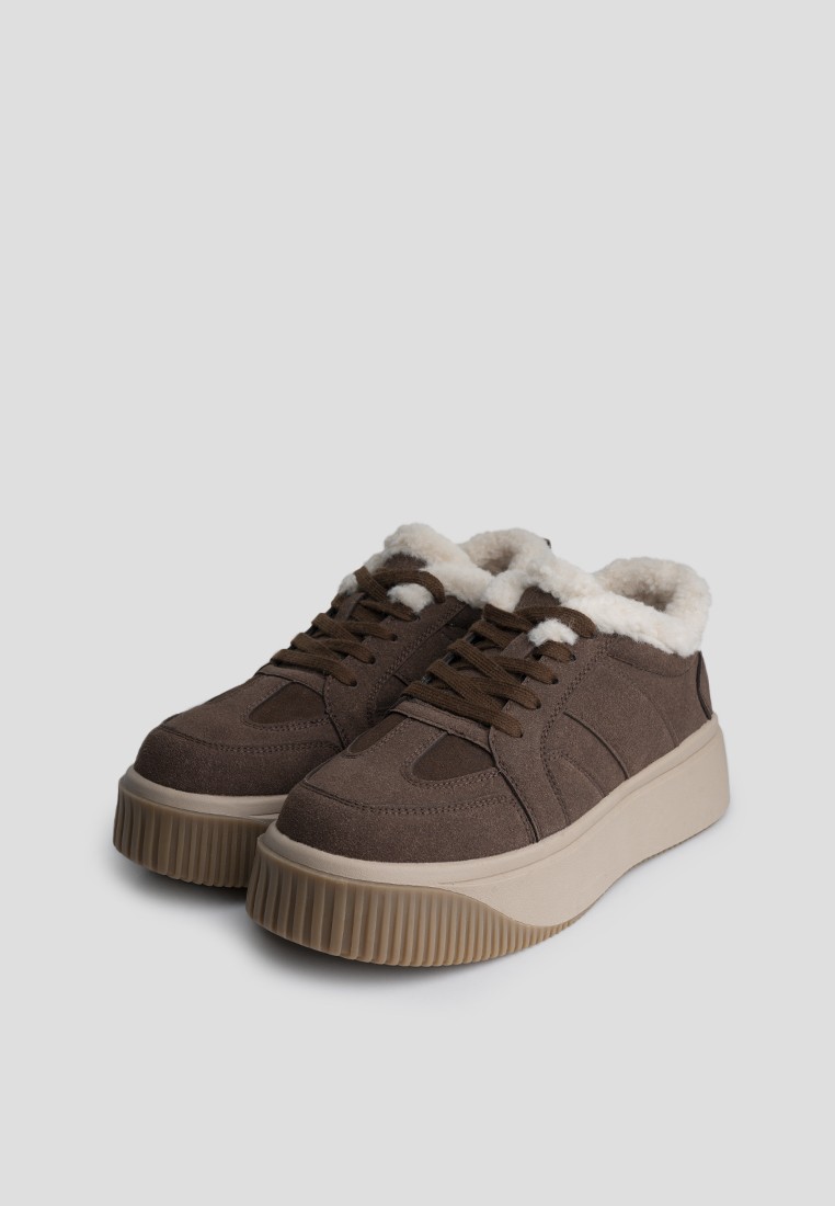 Кеди з хутром жіночі shoeslovers.com.ua