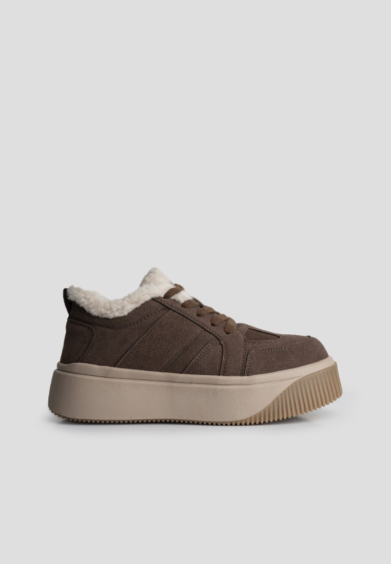 Кеди з хутром жіночі shoeslovers.com.ua