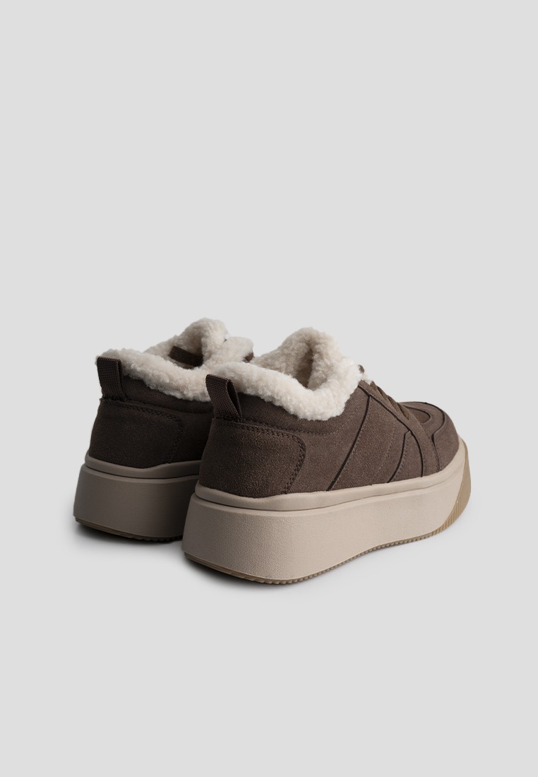 Кеди з хутром жіночі shoeslovers.com.ua