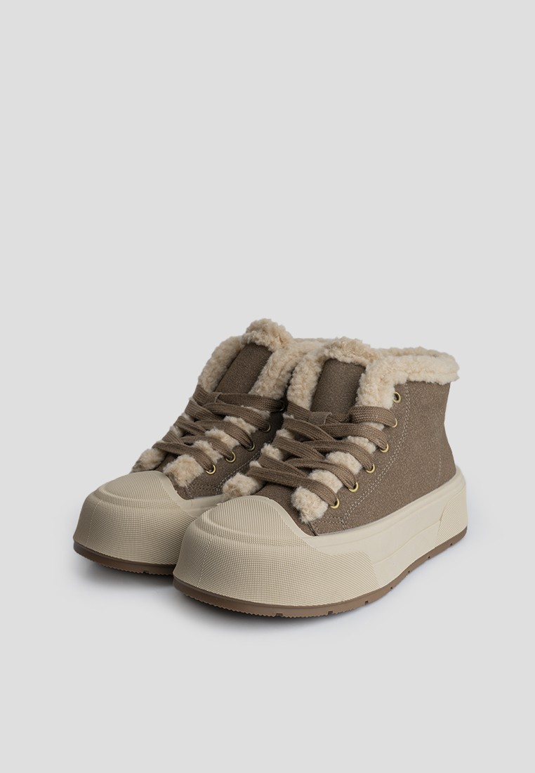 Кеди з хутром жіночі shoeslovers.com.ua