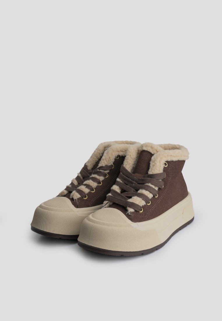 Кеди з хутром жіночі shoeslovers.com.ua