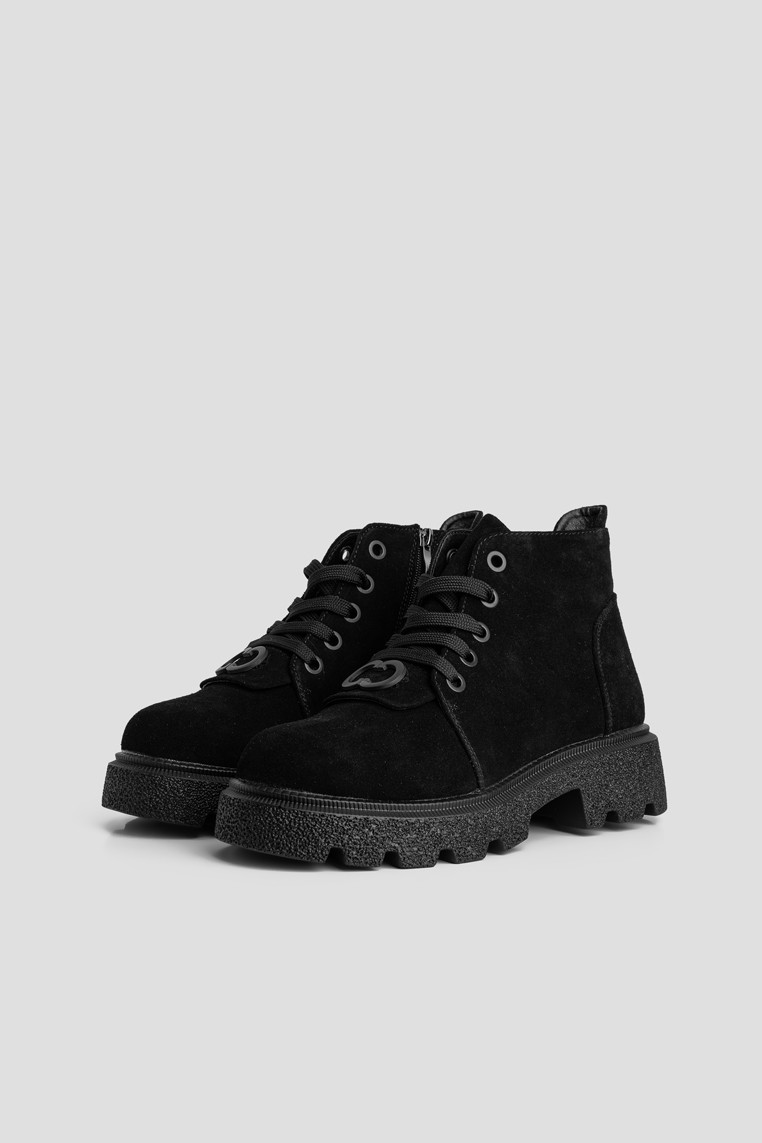 Черевики замшеві жіночі shoeslovers.com.ua