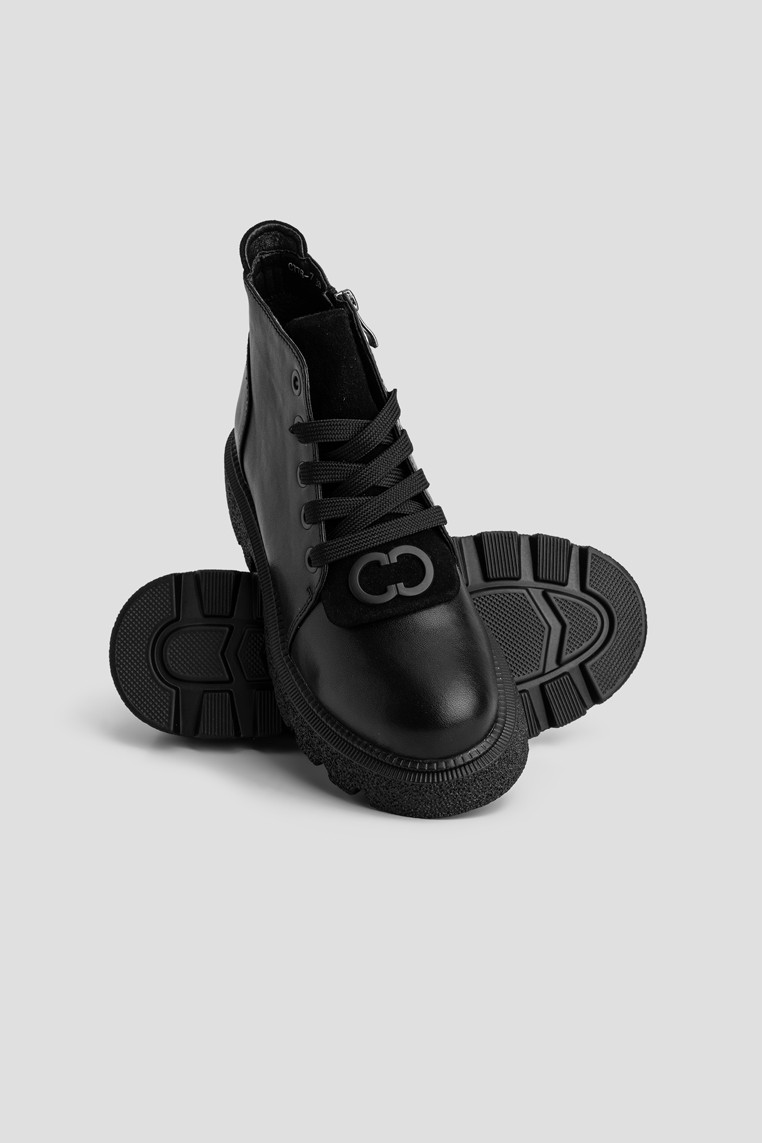 Черевики шкіряні жіночі shoeslovers.com.ua