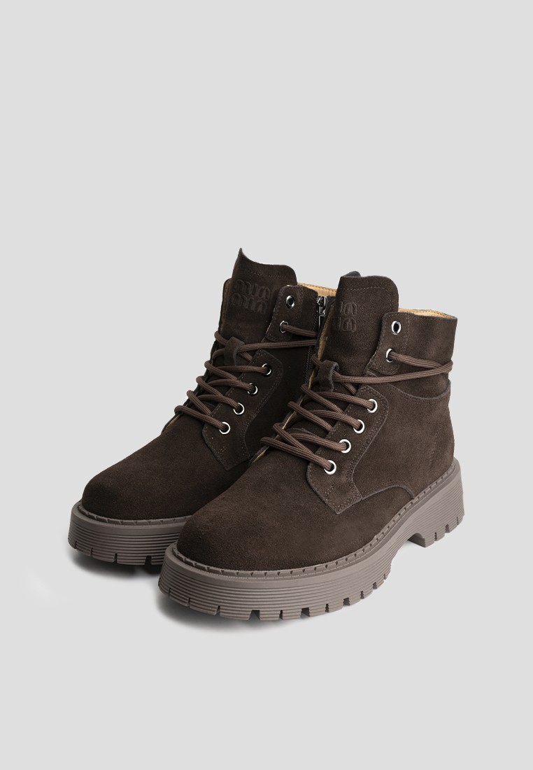 Черевики замшеві жіночі shoeslovers.com.ua