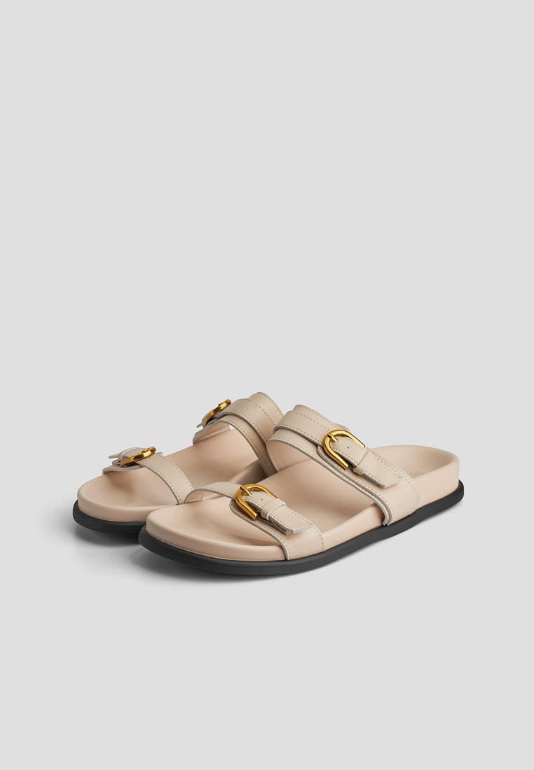 Шльопанці шкіряні жіночі shoeslovers.com.ua