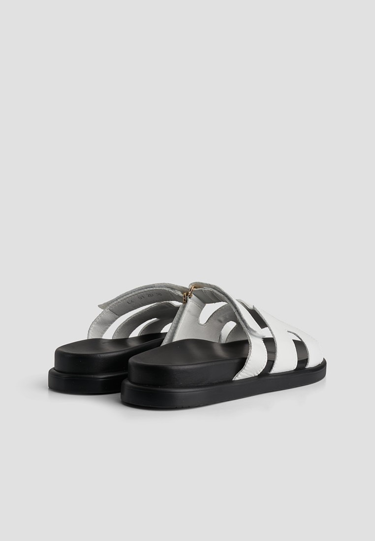 Шльопанці шкіряні жіночі shoeslovers.com.ua