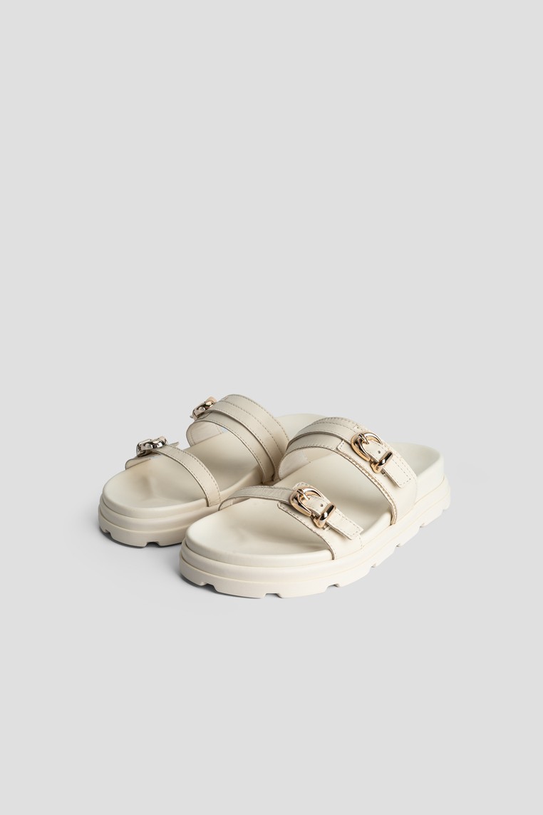 Шльопанці шкіряні жіночі shoeslovers.com.ua