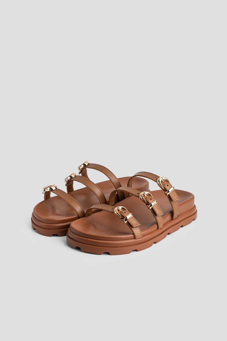 Шльопанці шкіряні жіночі shoeslovers.com.ua