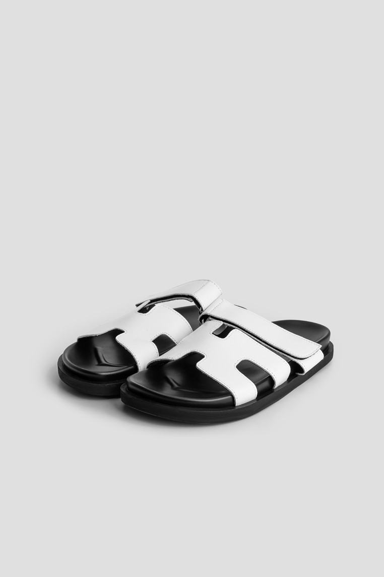 Шльопанці шкіряні жіночі shoeslovers.com.ua