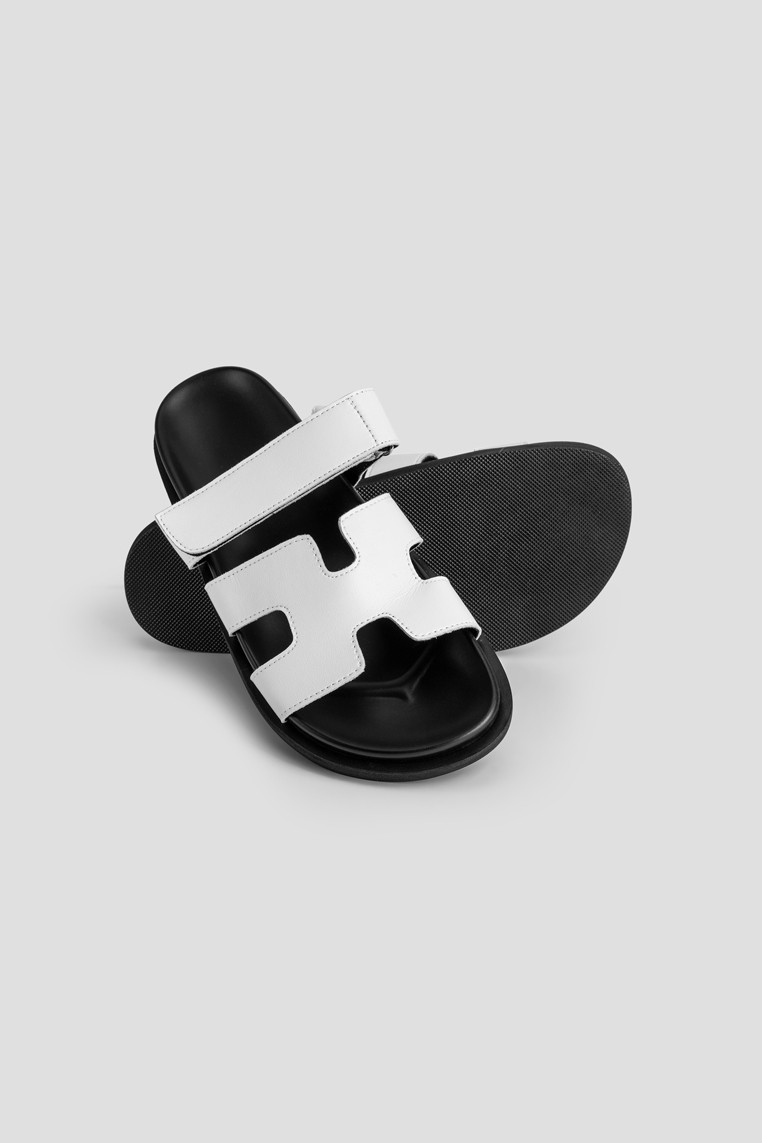 Шльопанці шкіряні жіночі shoeslovers.com.ua