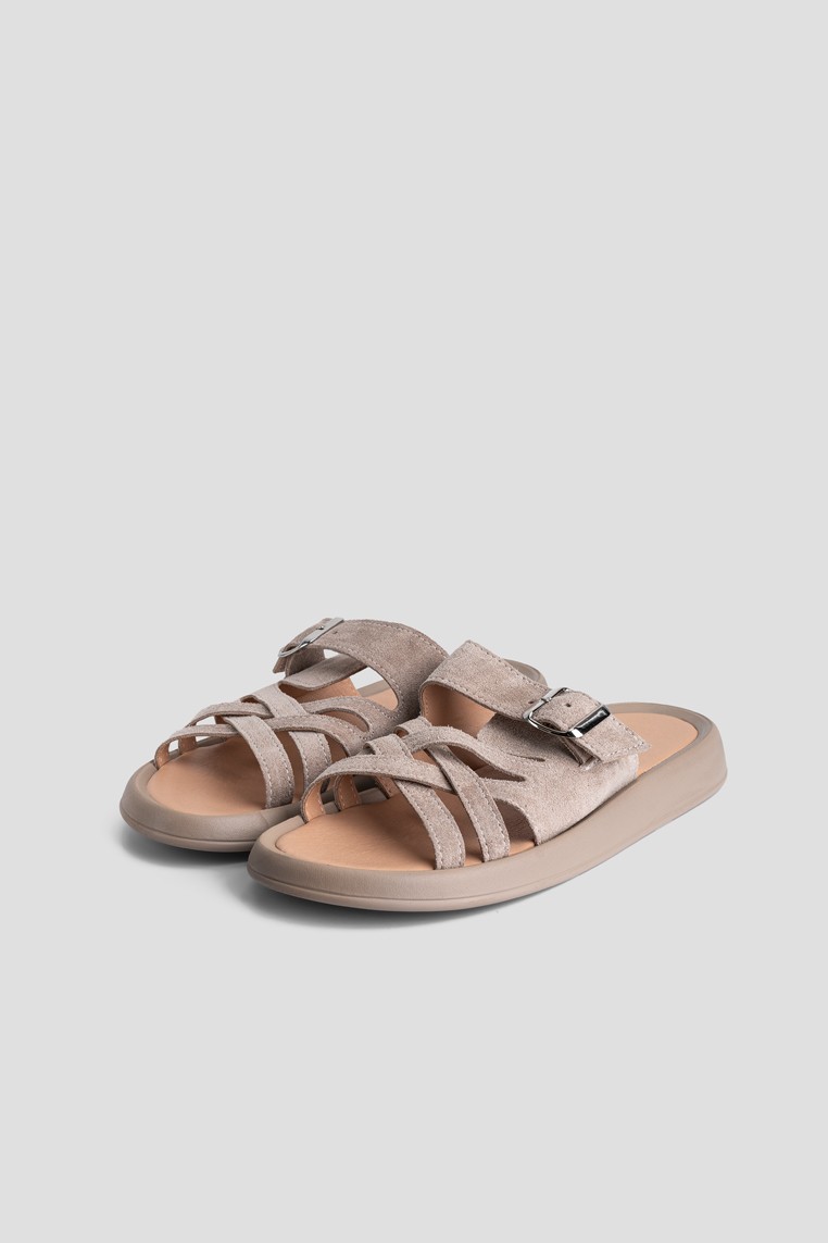 Шльопанці шкіряні жіночі shoeslovers.com.ua