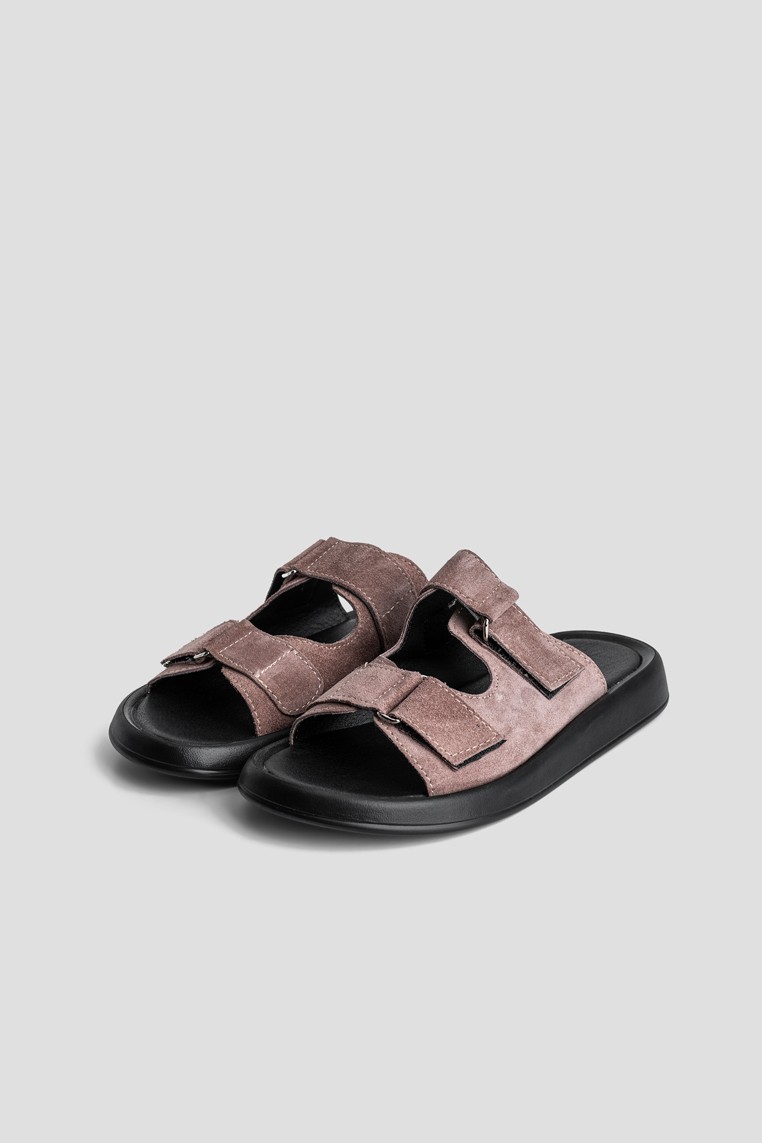 Шльопанці шкіряні жіночі shoeslovers.com.ua