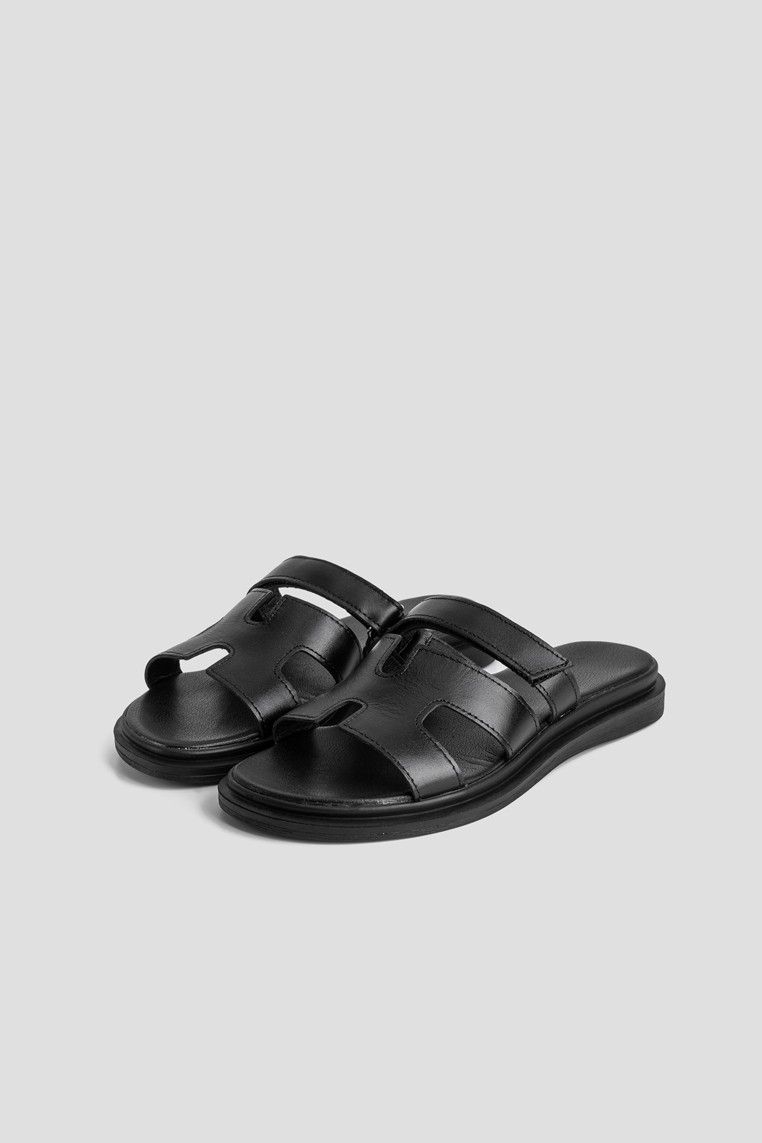 Шльопанці шкіряні жіночі shoeslovers.com.ua