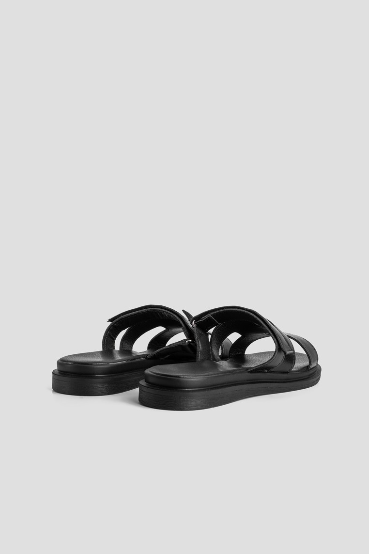 Шльопанці шкіряні жіночі shoeslovers.com.ua