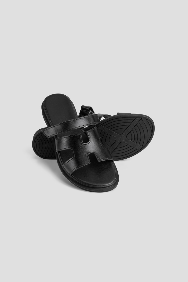 Шльопанці шкіряні жіночі shoeslovers.com.ua