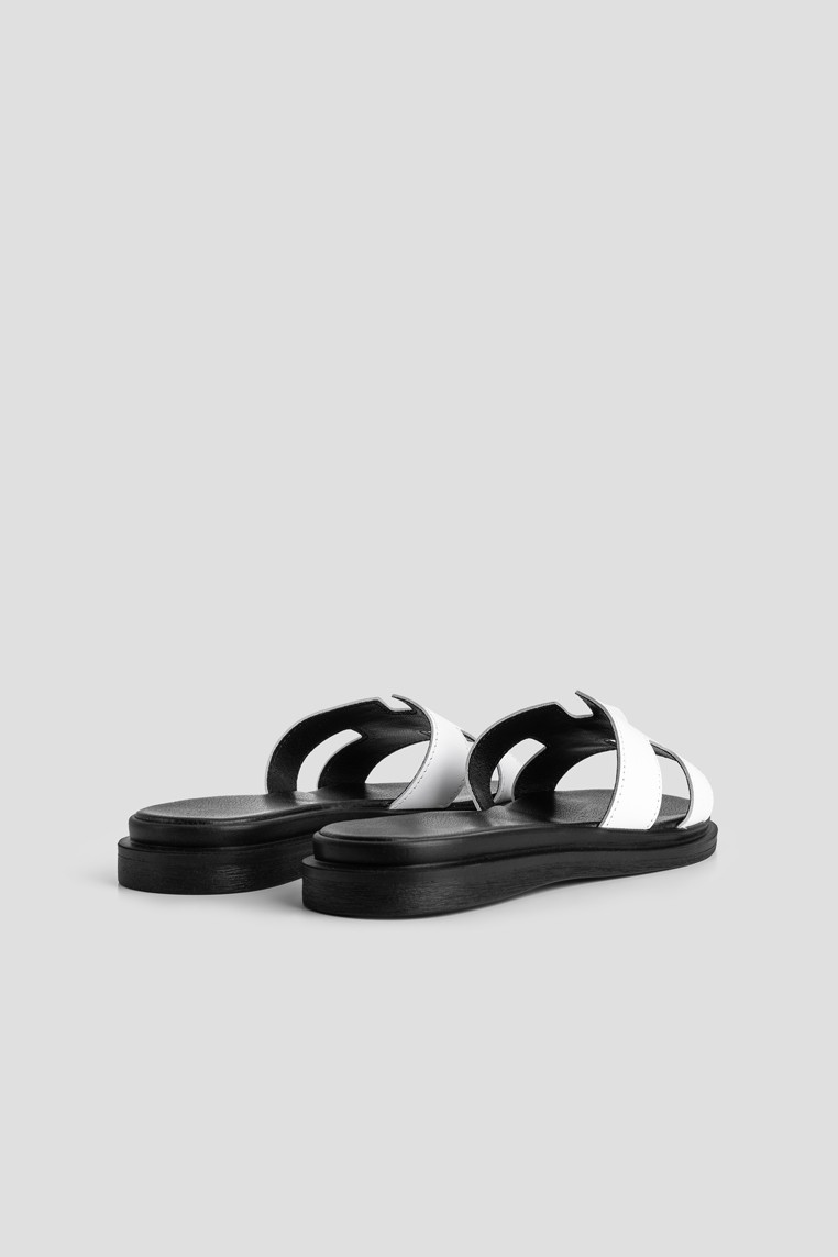 Шльопанці шкіряні жіночі shoeslovers.com.ua