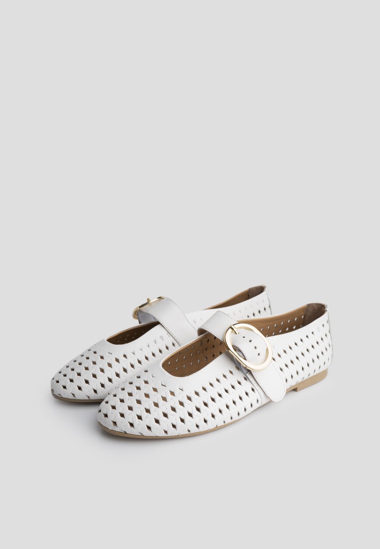 Балетки шкіряні жіночі shoeslovers.com.ua