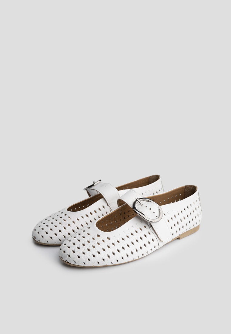 Балетки шкіряні жіночі shoeslovers.com.ua