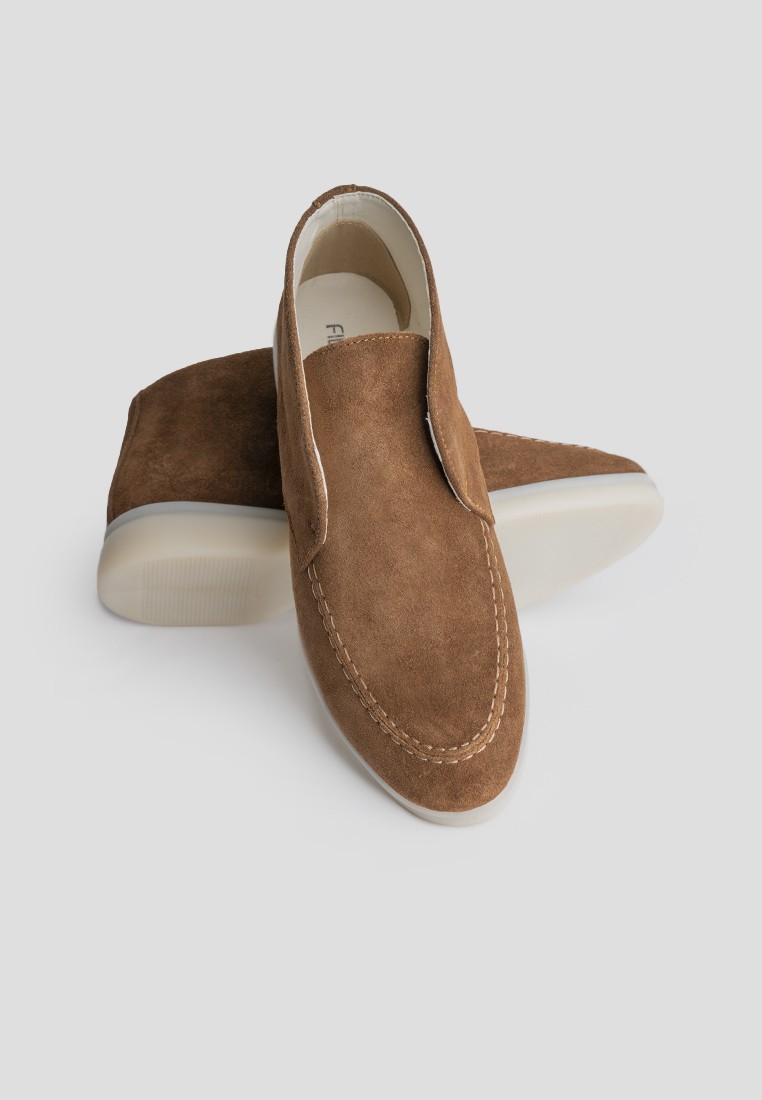 Лофери замшеві високі shoeslovers.com.ua