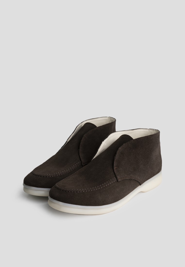 Лофери замшеві високі shoeslovers.com.ua