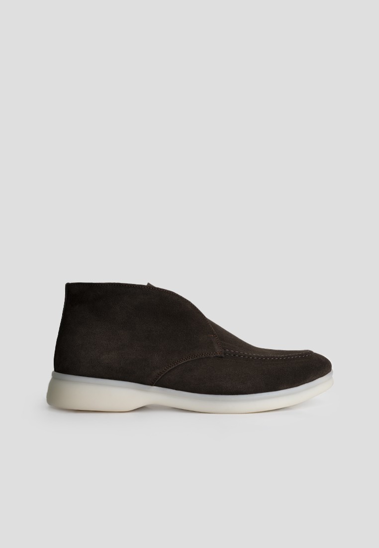 Лофери замшеві високі shoeslovers.com.ua