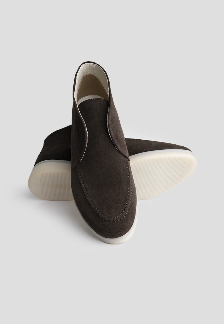 Лофери замшеві високі shoeslovers.com.ua