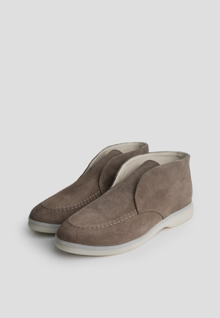 Лофери замшеві високі shoeslovers.com.ua