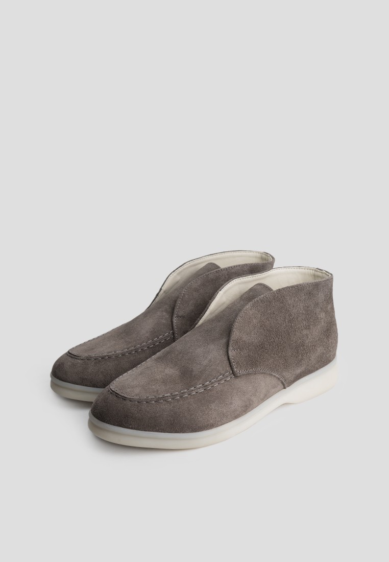 Лофери замшеві високі shoeslovers.com.ua