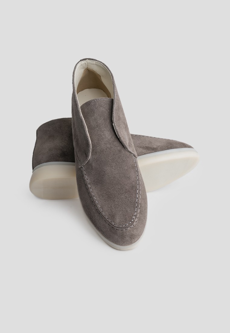 Лофери замшеві високі shoeslovers.com.ua