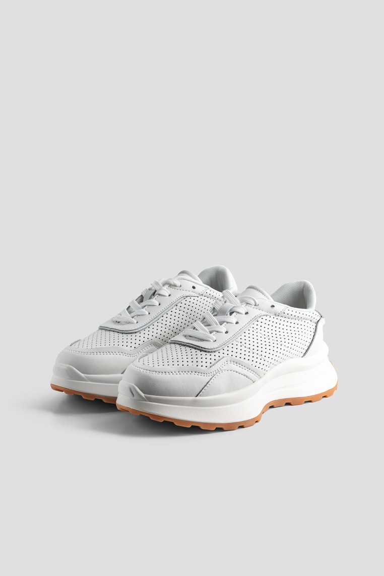 Кросівки шкіряні жіночі shoeslovers.com.ua