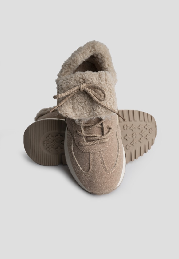 Кросівки з хутром жіночі shoeslovers.com.ua